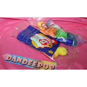 Pair Of Ty Teenie Beanie Babies McDonald's Happy Meal Toys Inch Inchworm 4 1998